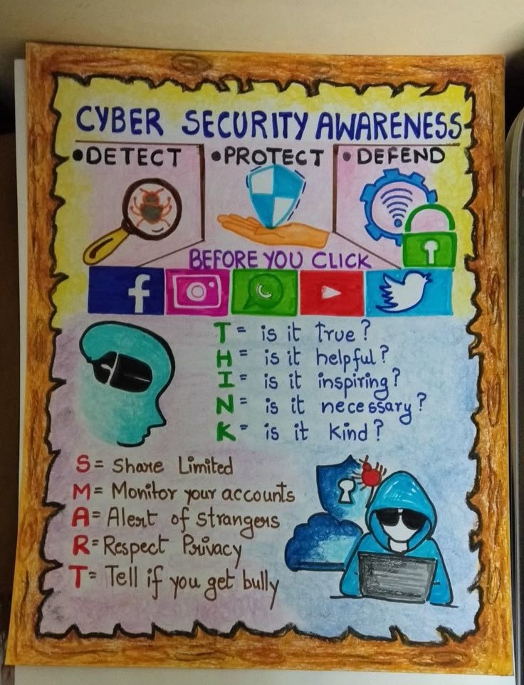 Cyber security and digital safety concept