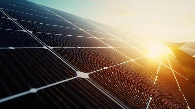 Solar panels showing the industrial application of silver in renewable energy technology