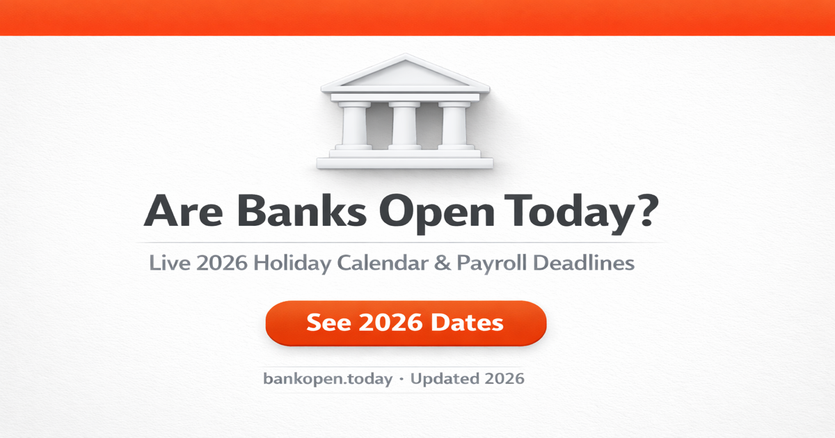 Are Banks Open Today? A Comprehensive Guide to Holiday Schedules and Operating Hours