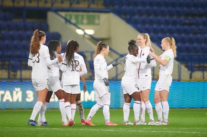 Players celebrating a goal in the Champions League