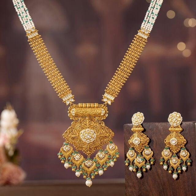 traditional indian gold jewelry design