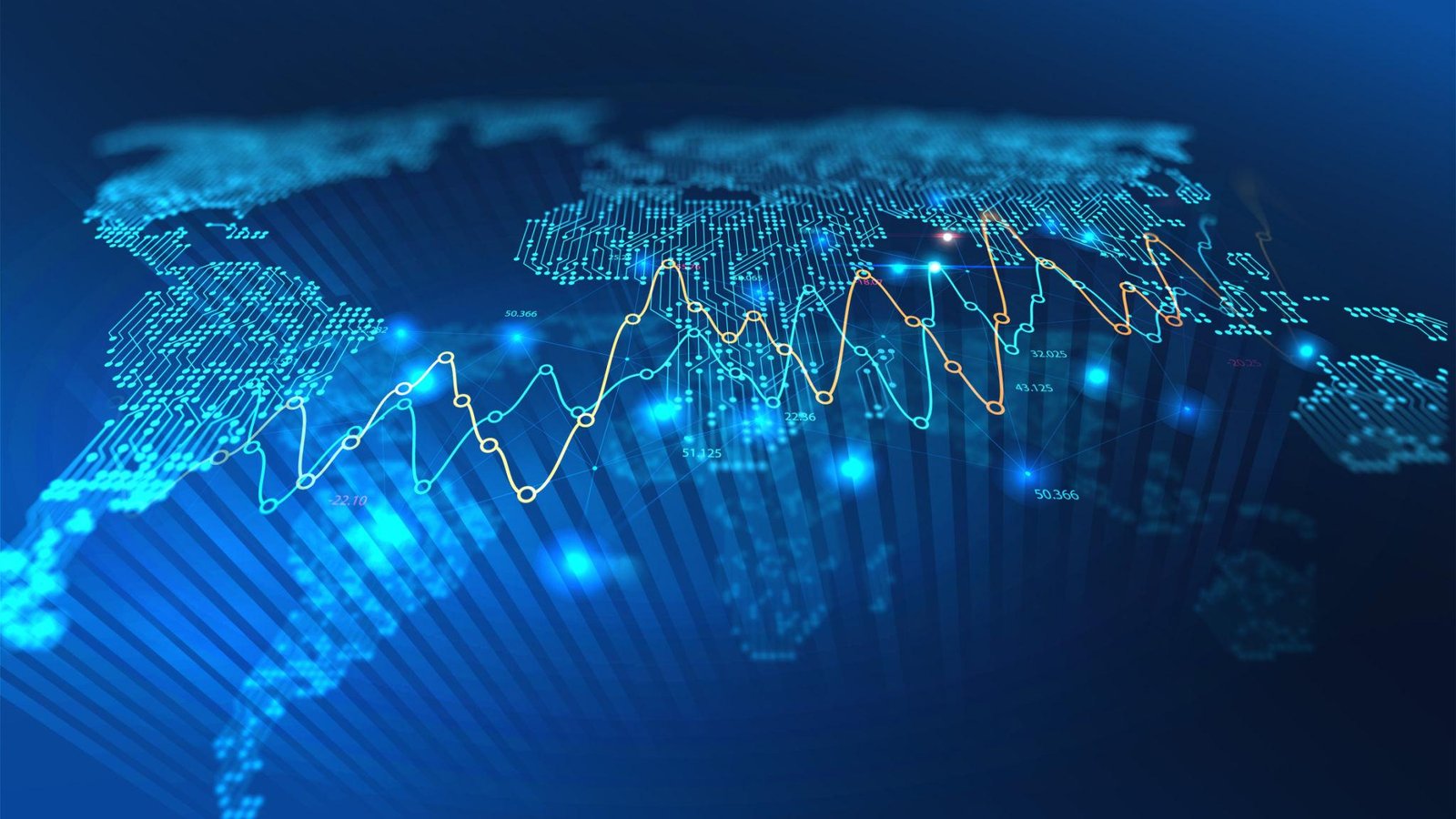 Financial terminal displaying real time futures market data