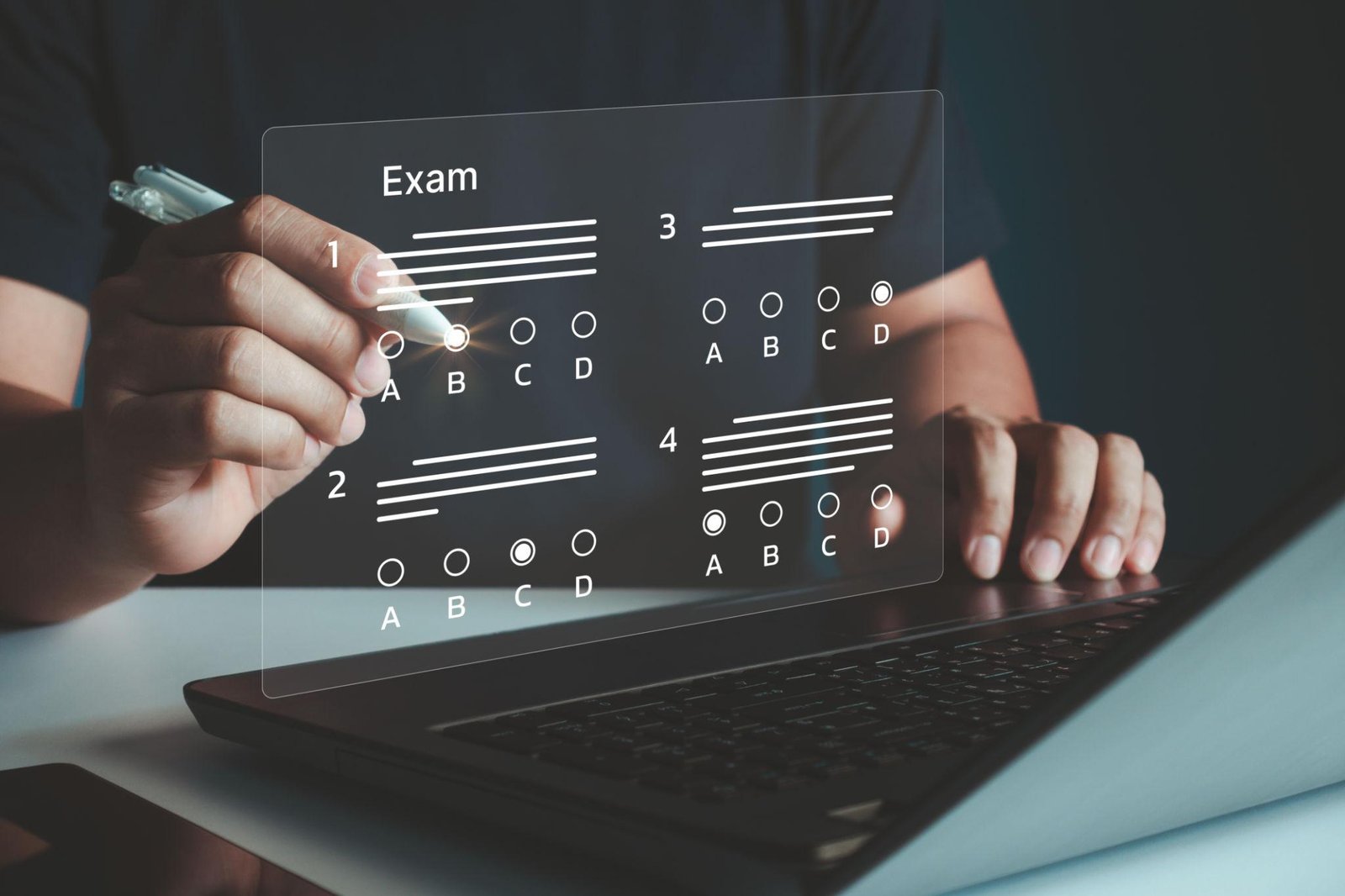Digital representation of an educational certificate on a tablet