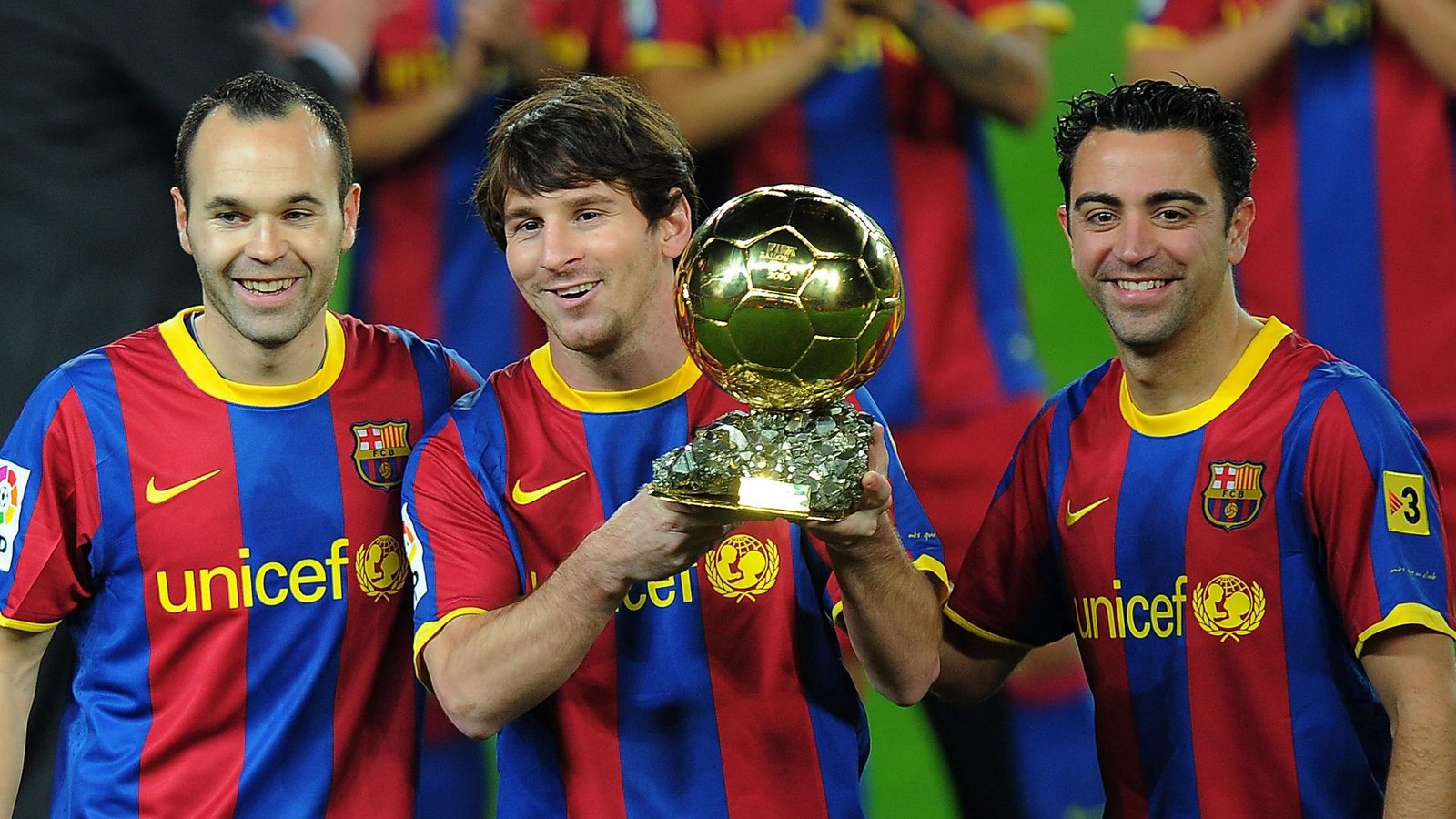 Xavi Espart in action for FC Barcelona during his debut match