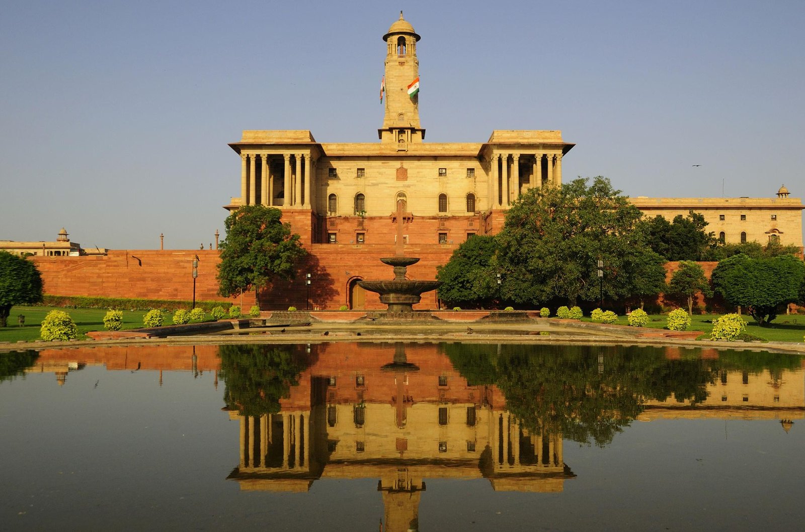 The Rajya Sabha chamber in the Parliament of India