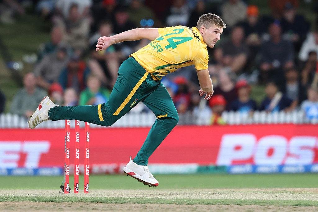 Wiaan Mulder in action for the Proteas