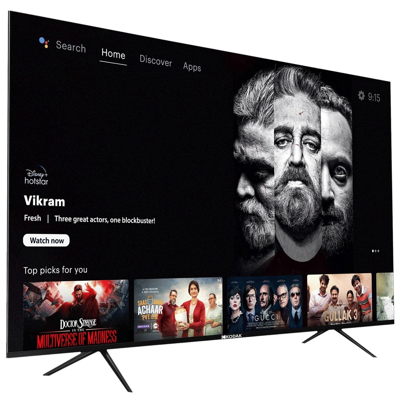 Buy Kodak 7XPRO Series 126 cm (50 inch) 4K Ultra HD LED Android TV with Google Assistant (2021 model) Online – Croma