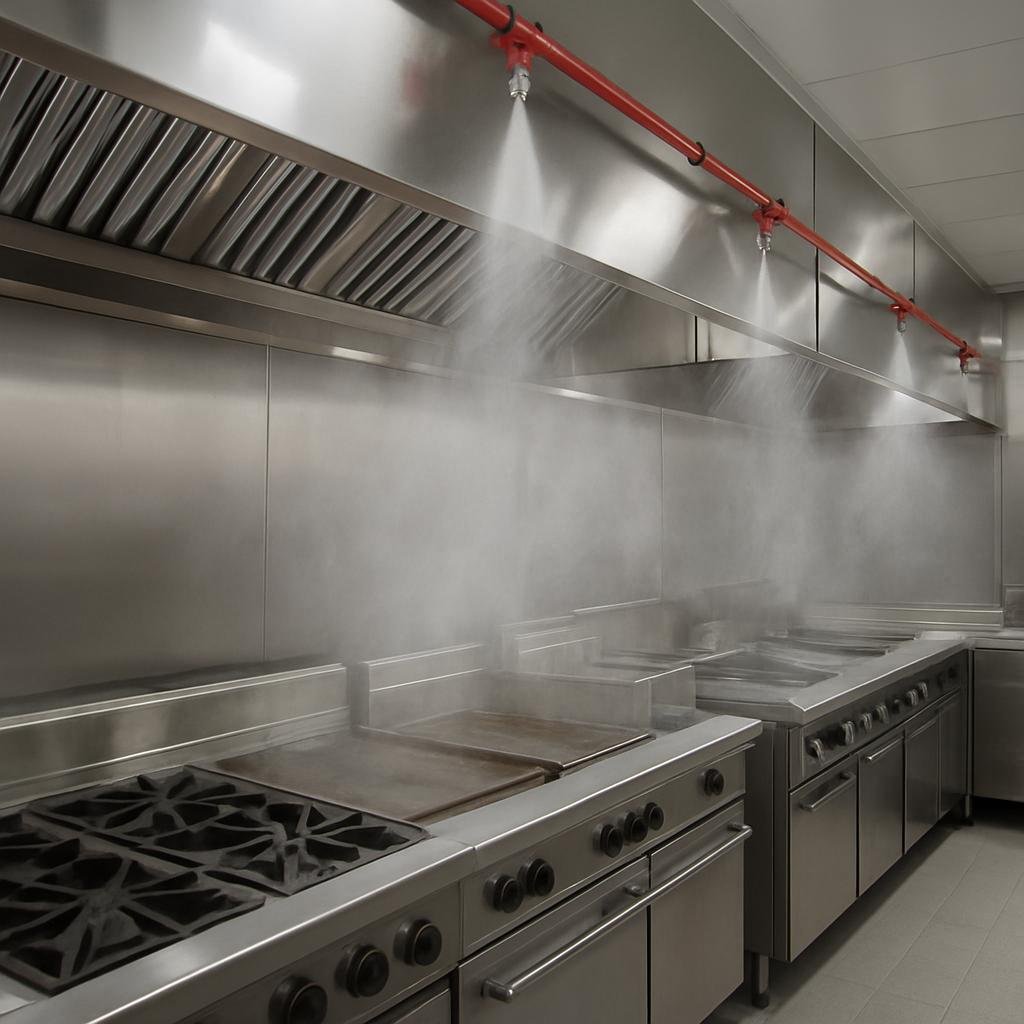 Commercial Kitchen Fire Suppression Systems in India | NFPA-Compliant Solutions