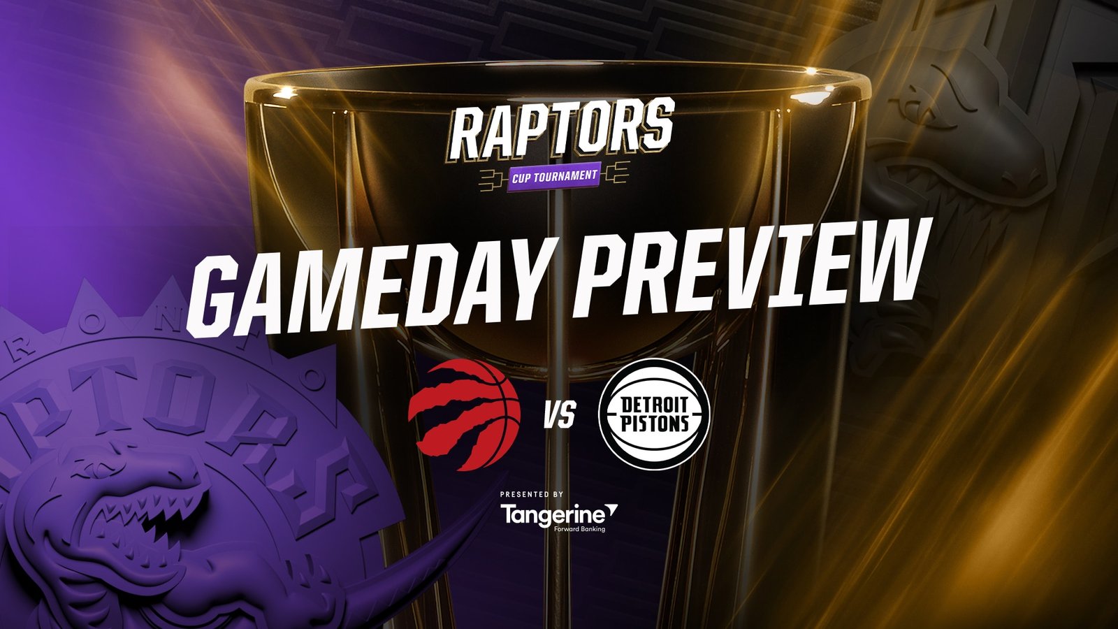 Detroit Pistons players during a timeout against the Toronto Raptors