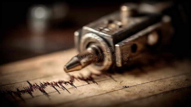 Seismograph recording earthquake activity