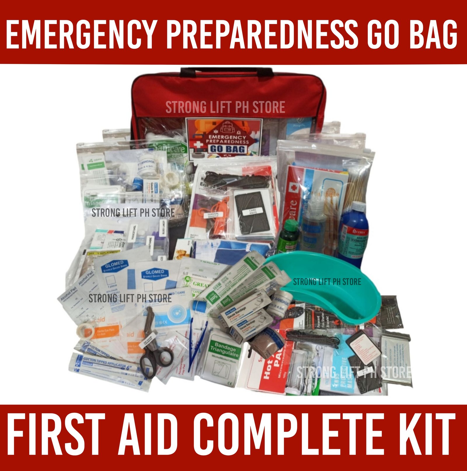 Earthquake emergency preparedness kit