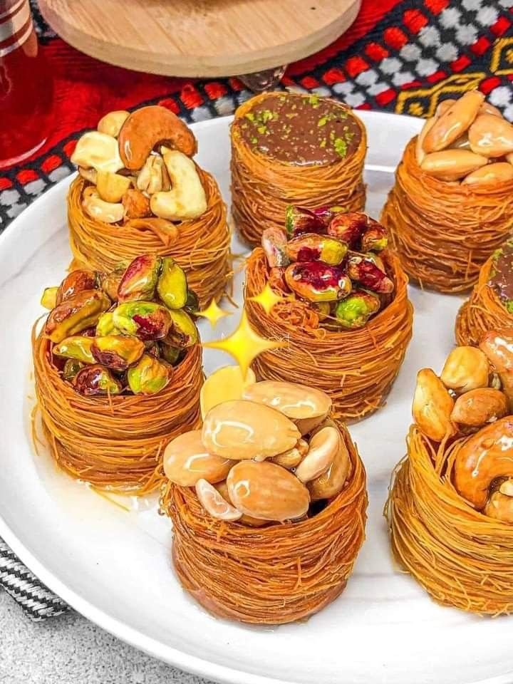 Traditional Eid sweets and hospitality platters