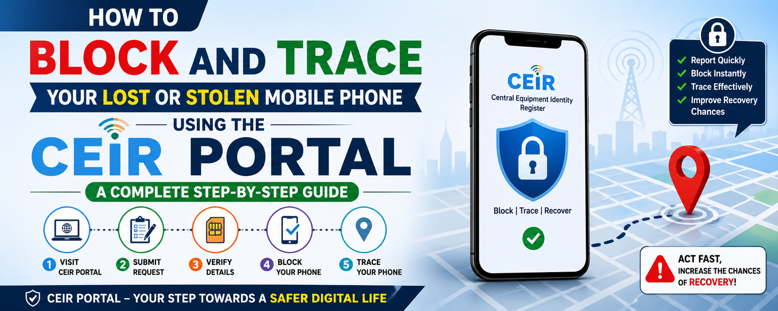 How to Block and Trace Your Lost or Stolen Mobile Phone Using the CEIR Portal: A Complete Step-by-Step Guide