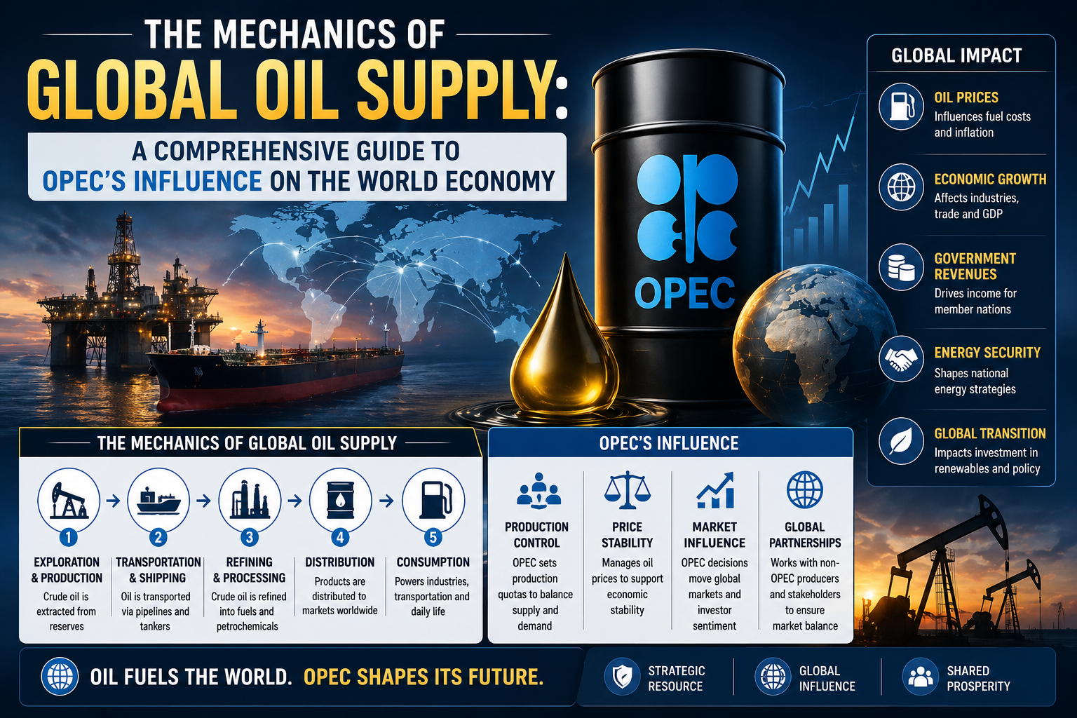 The Mechanics of Global Oil Supply: A Comprehensive Guide to OPEC’s Influence on the World Economy