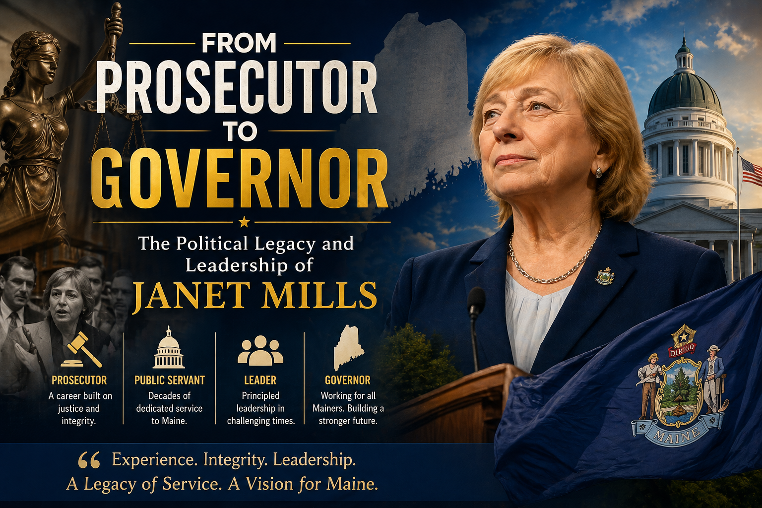 From Prosecutor to Governor: The Political Legacy and Leadership of Janet Mills