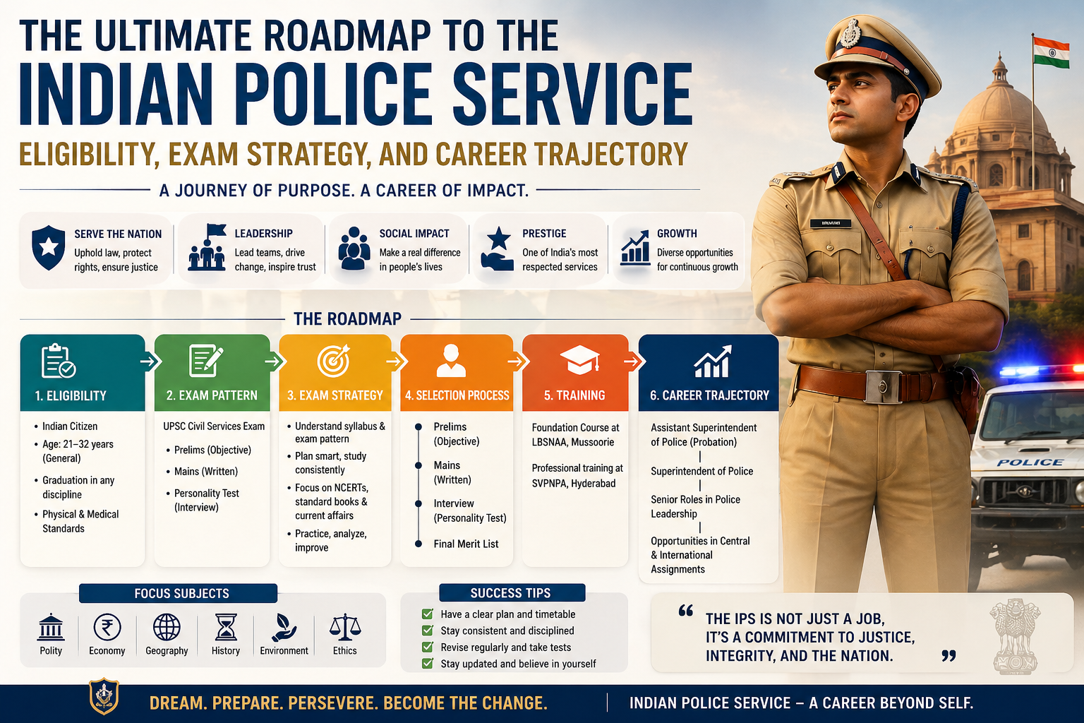The Ultimate Roadmap to the Indian Police Service: Eligibility, Exam Strategy, and Career Trajectory