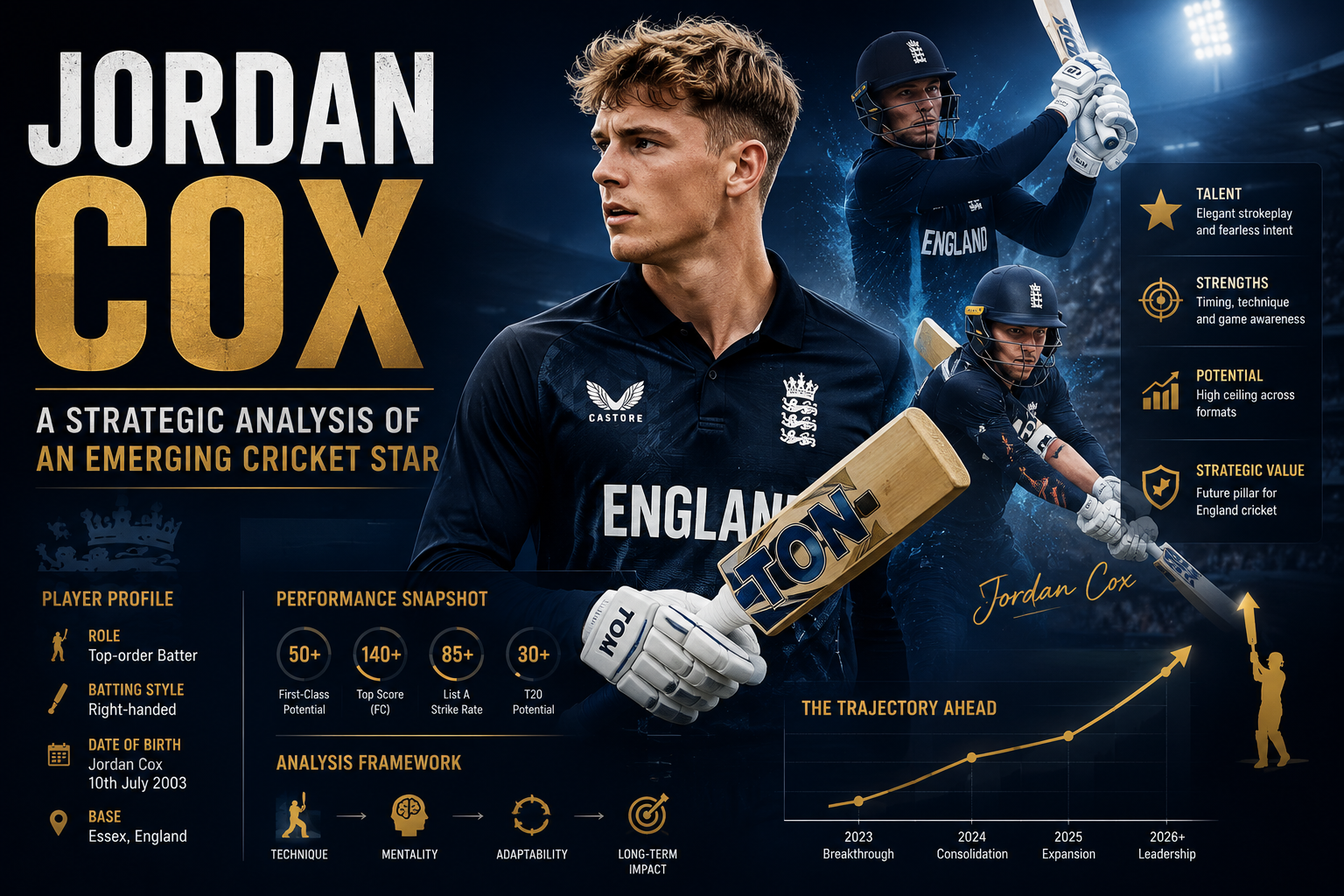 Jordan Cox: A Strategic Analysis of an Emerging Cricket Star