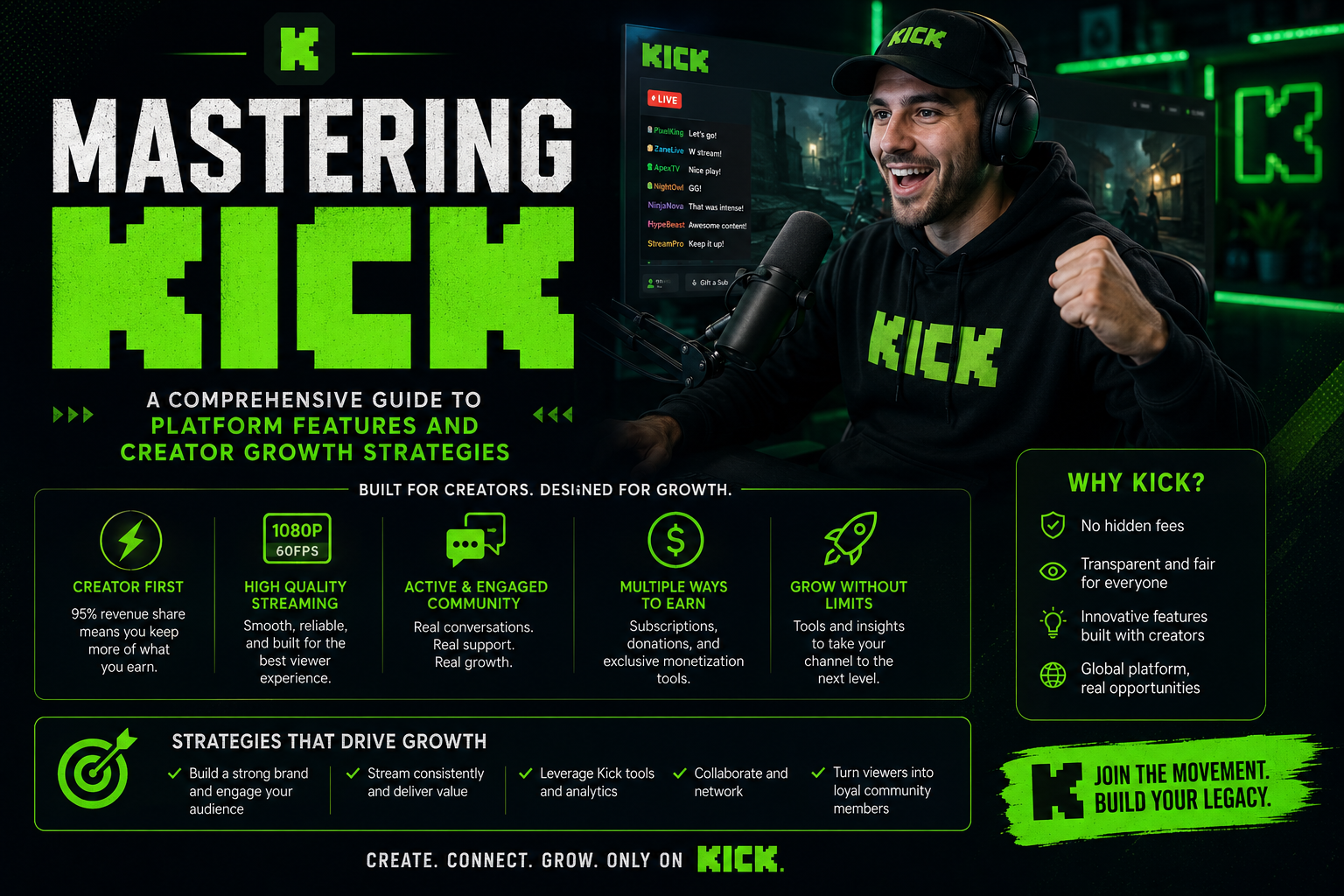 Mastering Kick: A Comprehensive Guide to Platform Features and Creator Growth Strategies