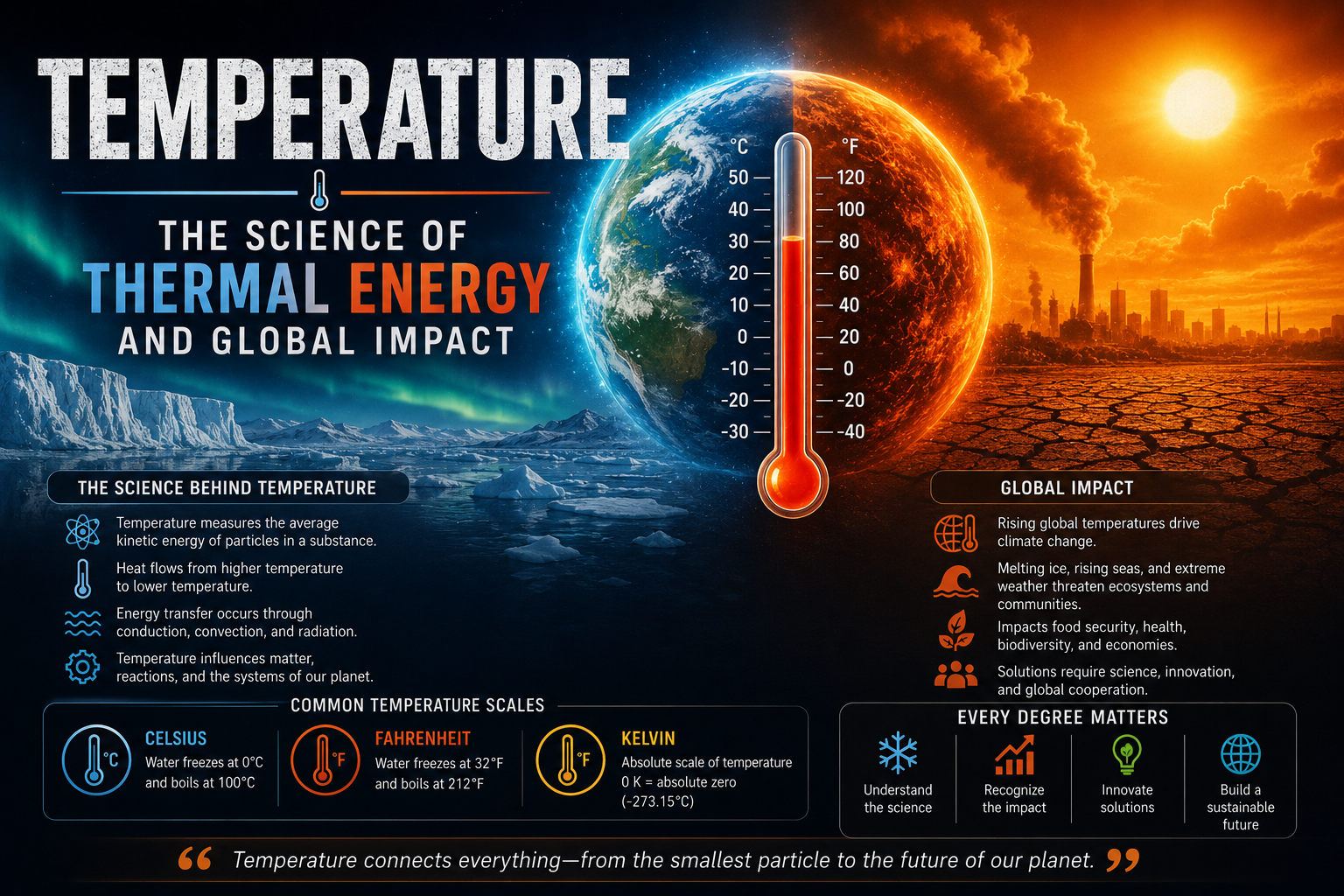 Temperature: The Science of Thermal Energy and Global Impact