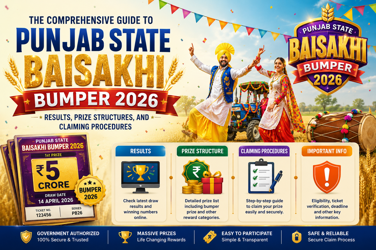 The Comprehensive Guide to Punjab State Baisakhi Bumper 2026: Results, Prize Structures, and Claiming Procedures