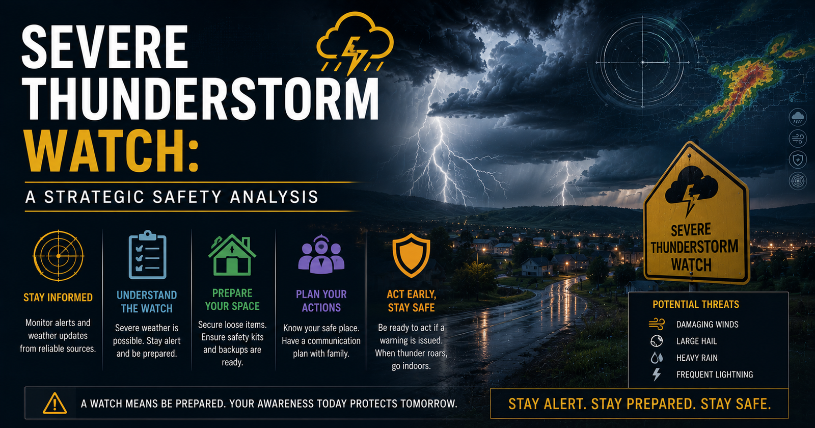 Severe Thunderstorm Watch: A Strategic Safety Analysis