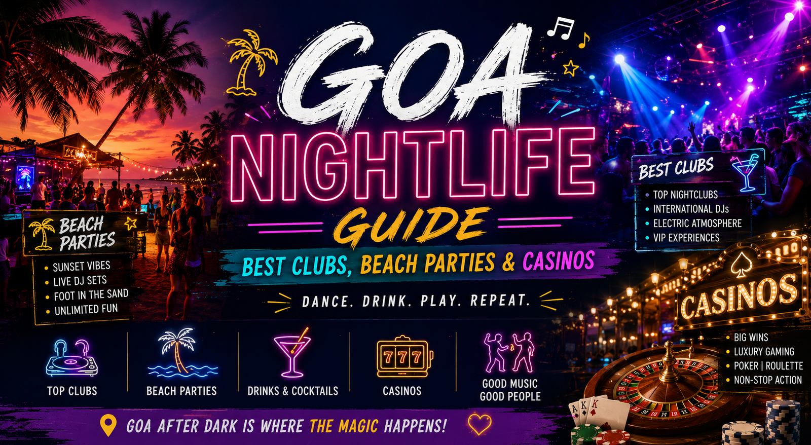 Goa Nightlife Guide: Best Clubs, Beach Parties & Casinos