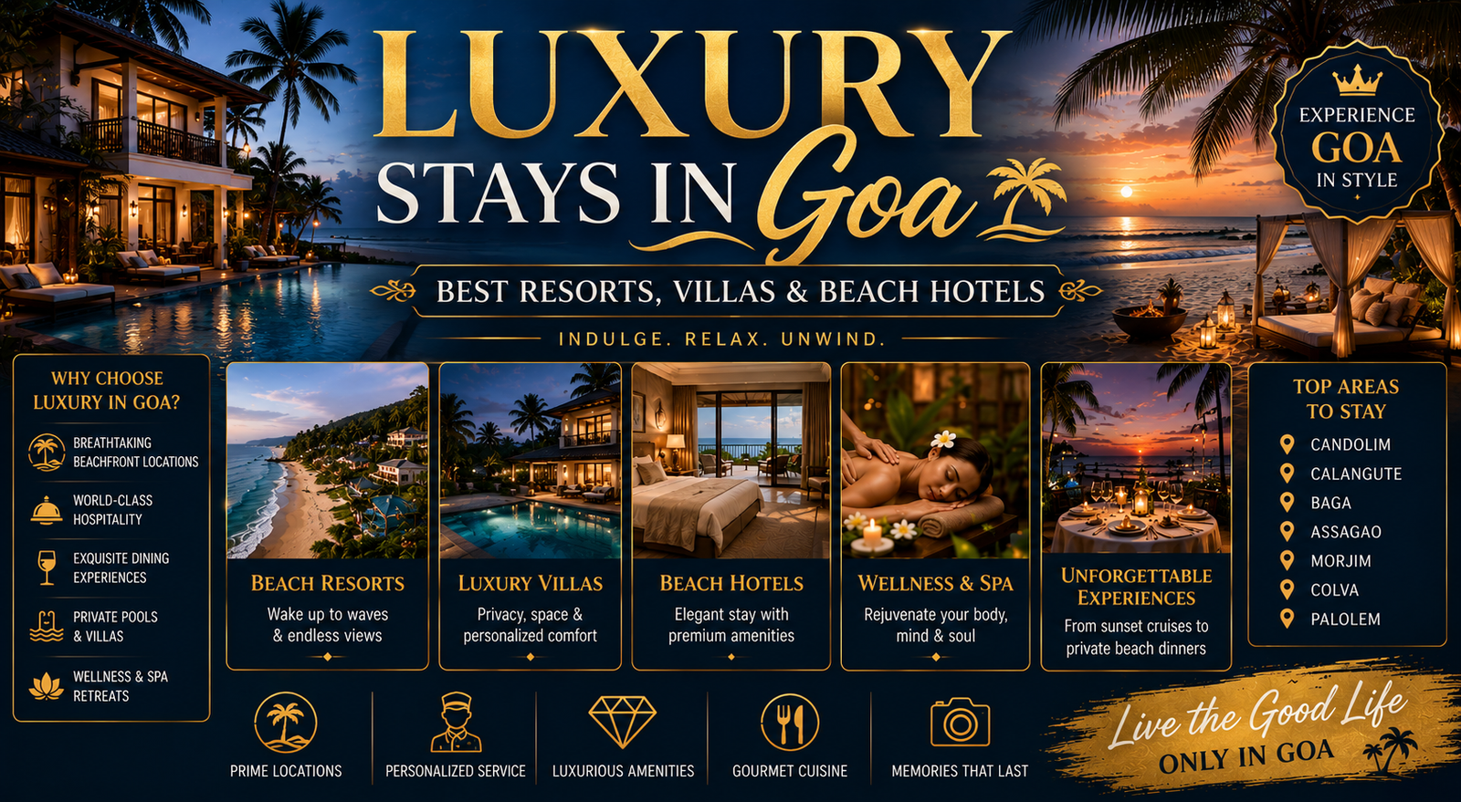 Luxury Stays in Goa: Best Resorts, Villas & Beach Hotels