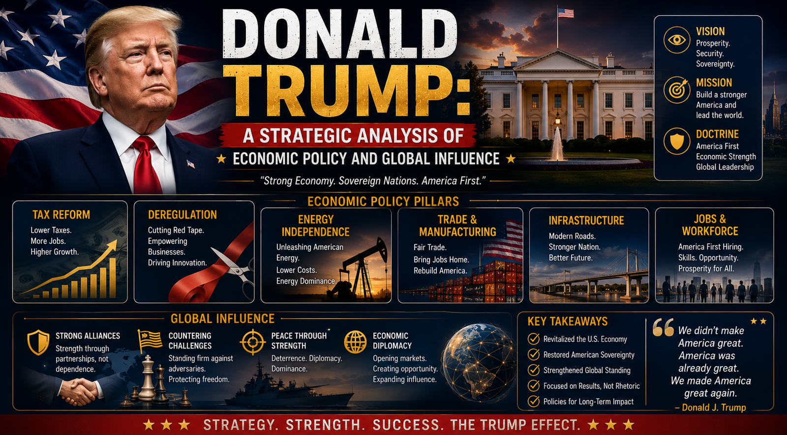 Donald Trump: A Strategic Analysis of Economic Policy and Global Influence