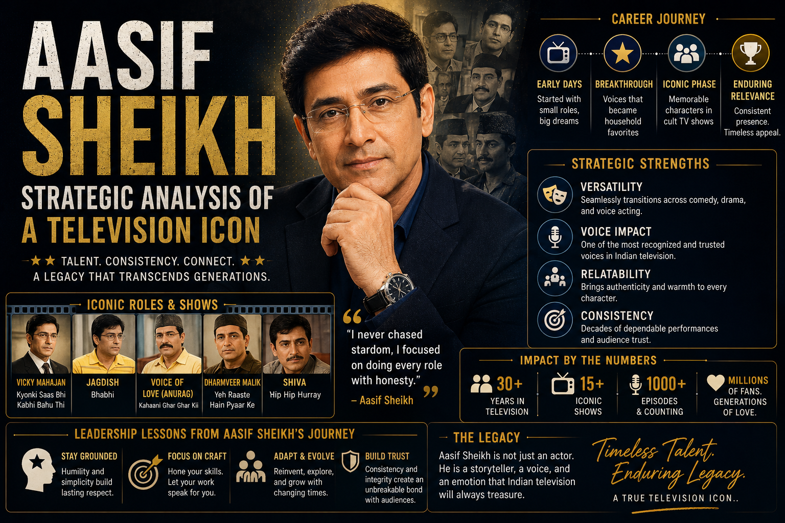 Aasif Sheikh: Strategic Analysis of a Television Icon