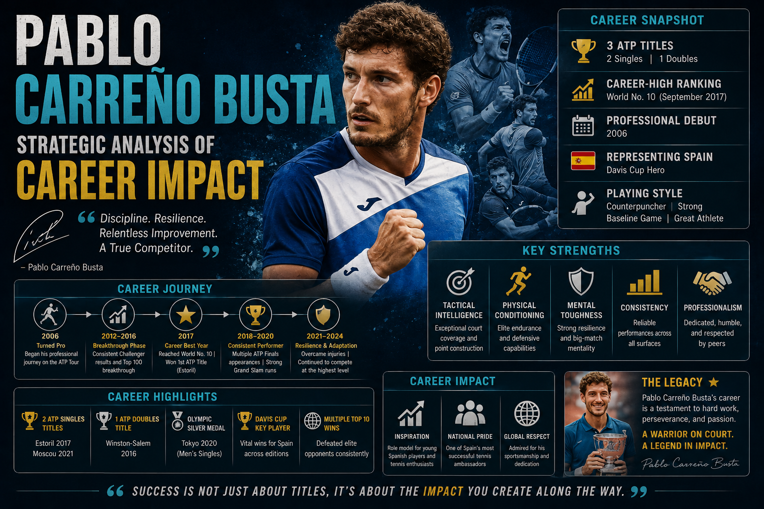 Pablo Carreño Busta: Strategic Analysis of Career Impact