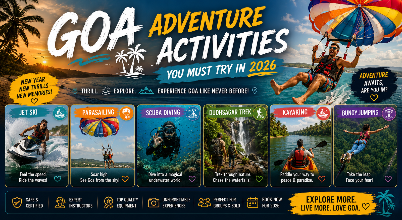 Goa Adventure Activities You Must Try in 2026