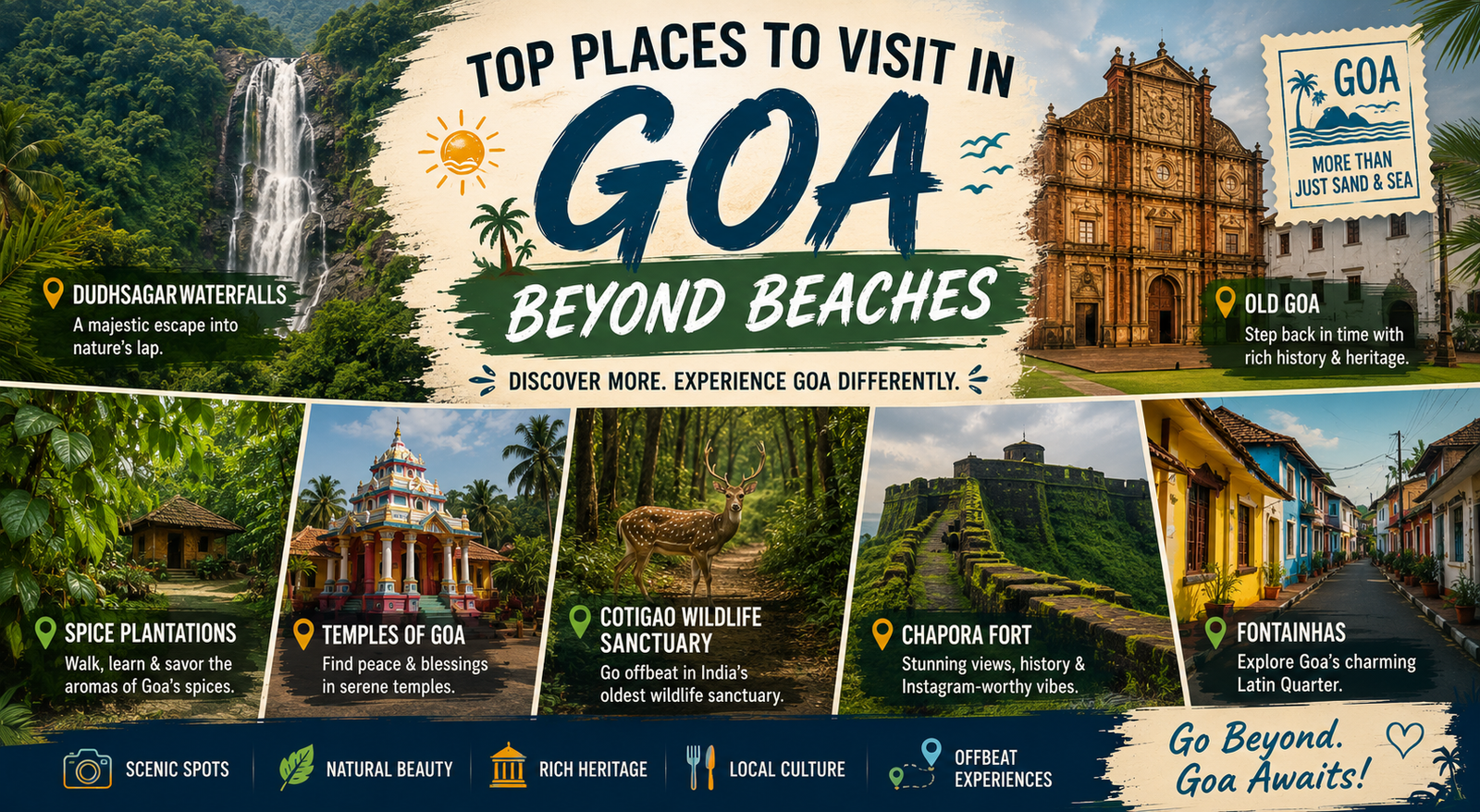 Top Places to Visit in Goa Beyond Beaches