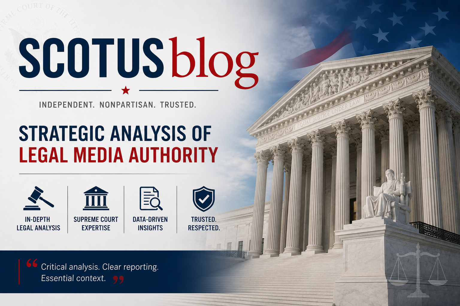 SCOTUSblog: Strategic Analysis of Legal Media Authority