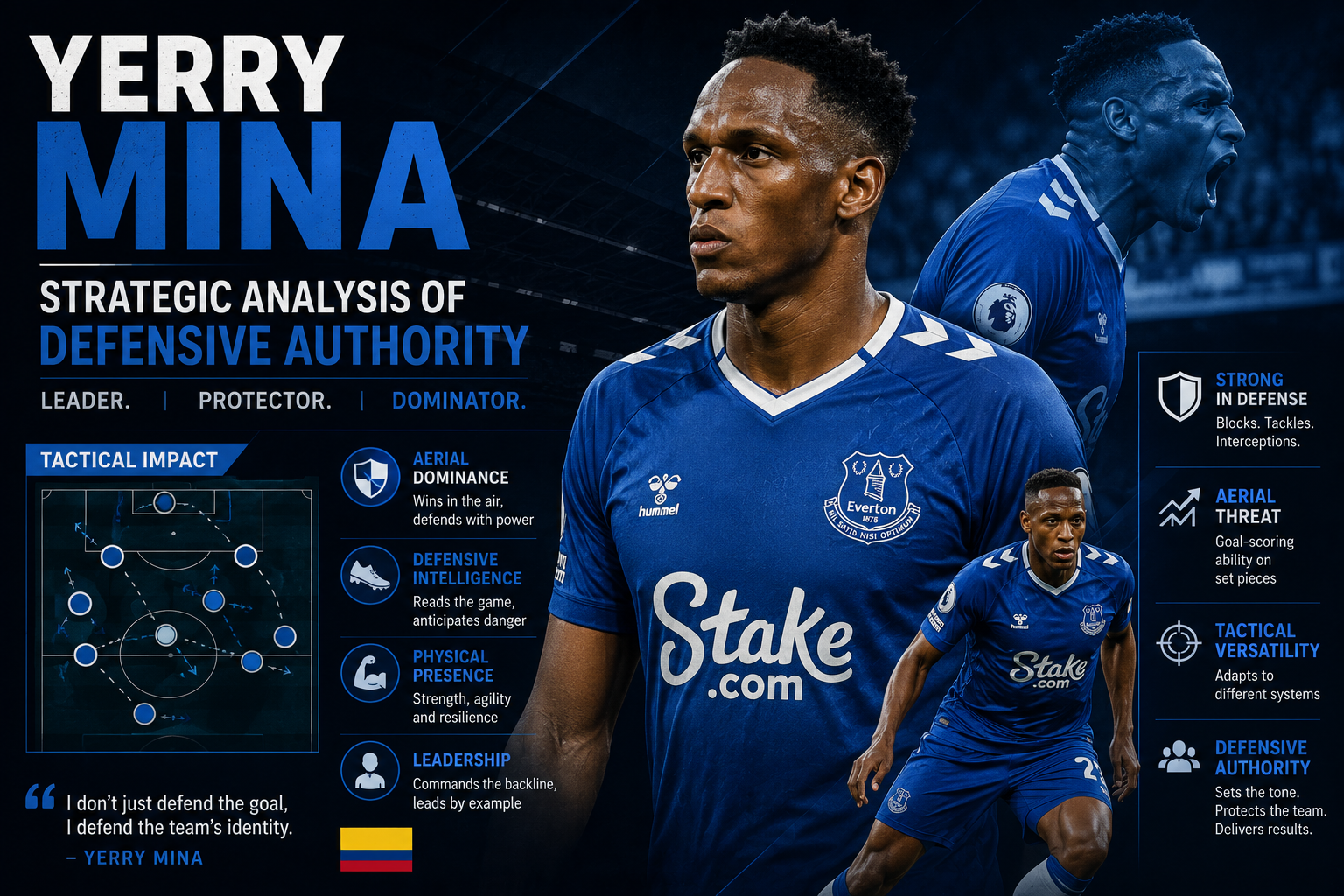 Yerry Mina: Strategic Analysis of Defensive Authority