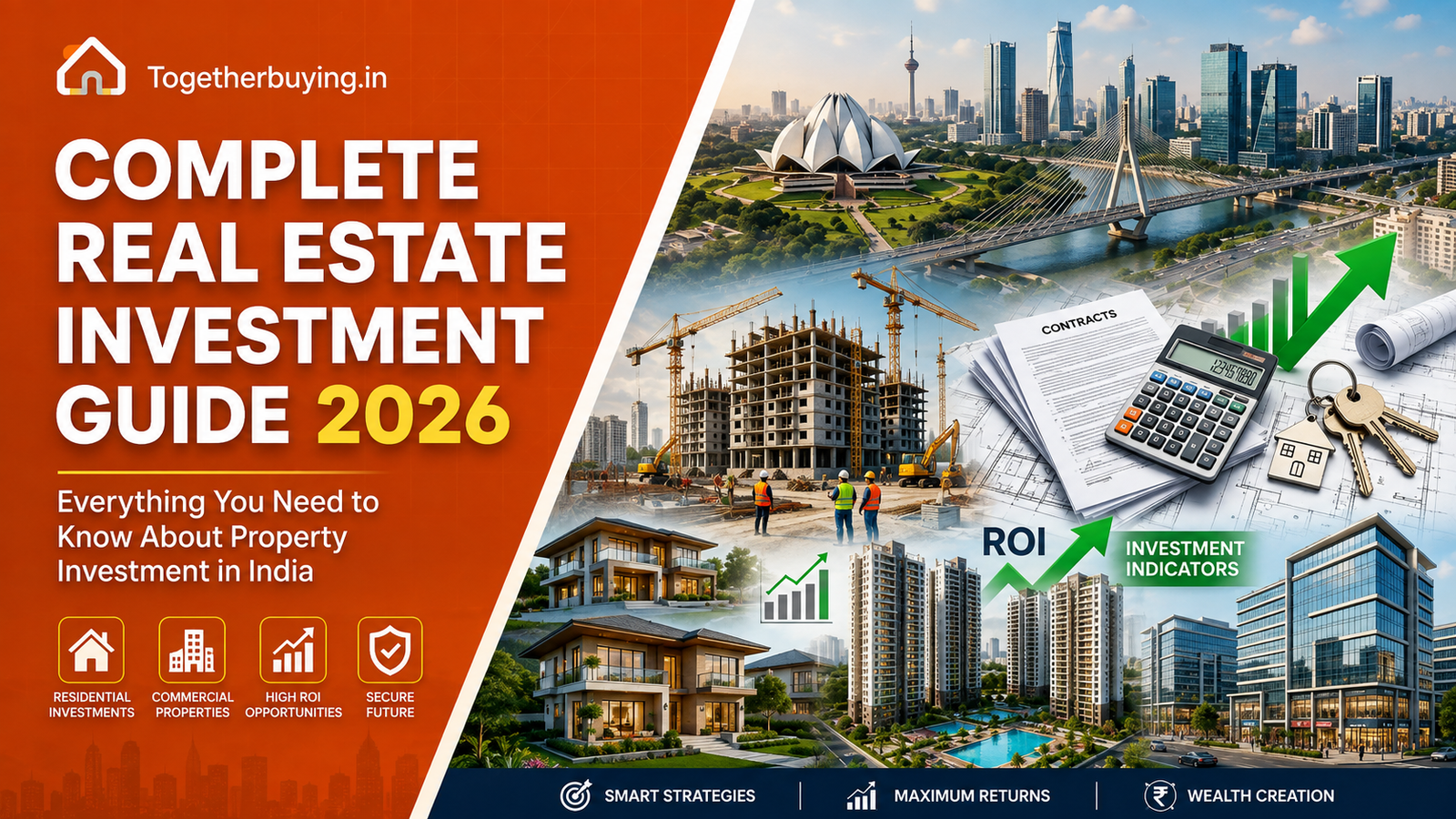 Real estate investment concept with house keys and documents