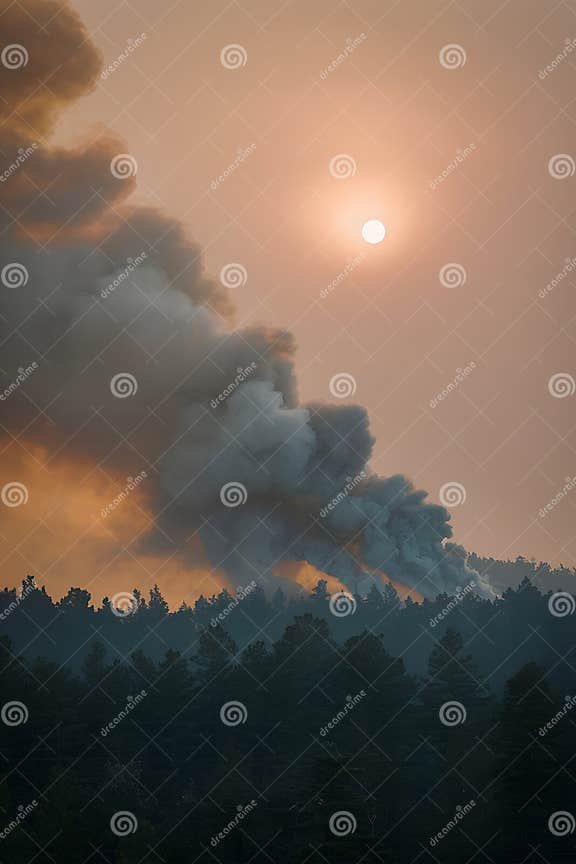 Fire weather conditions over a dry landscape