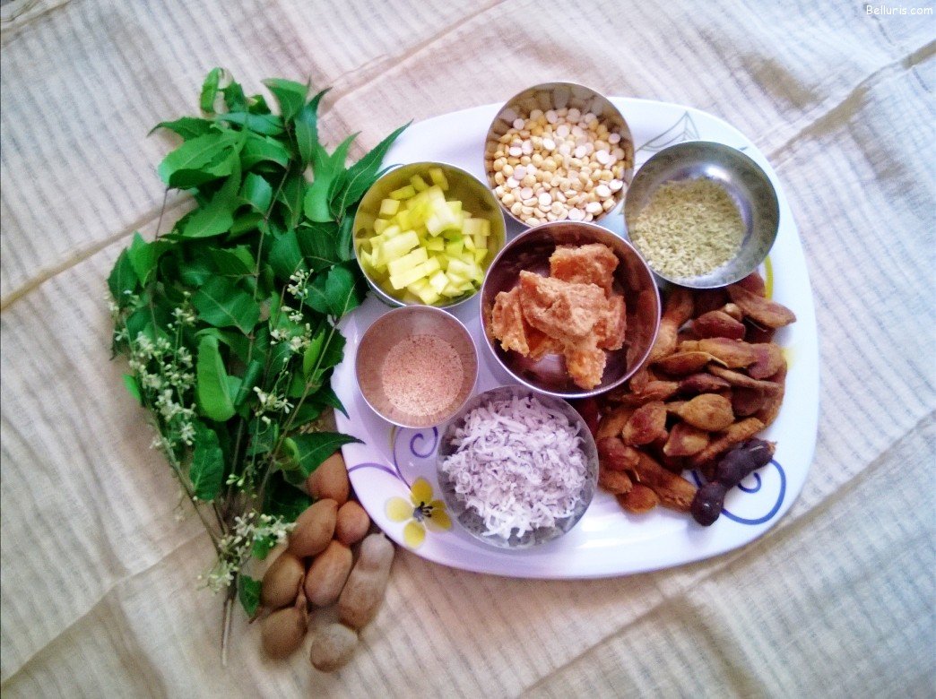 Traditional Ugadi Pachadi with six tastes