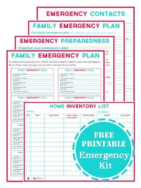 Family Emergency Plan Kit