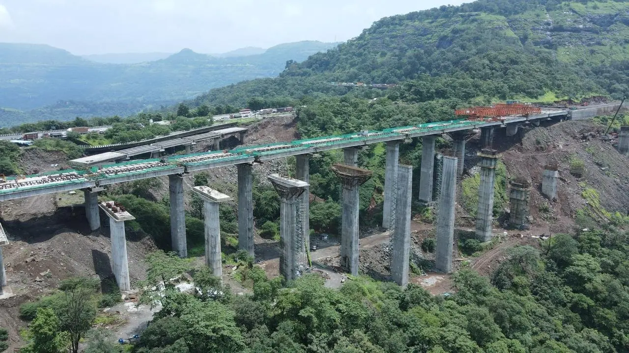 Modern highway infrastructure representing Maharashtra Pudhcha