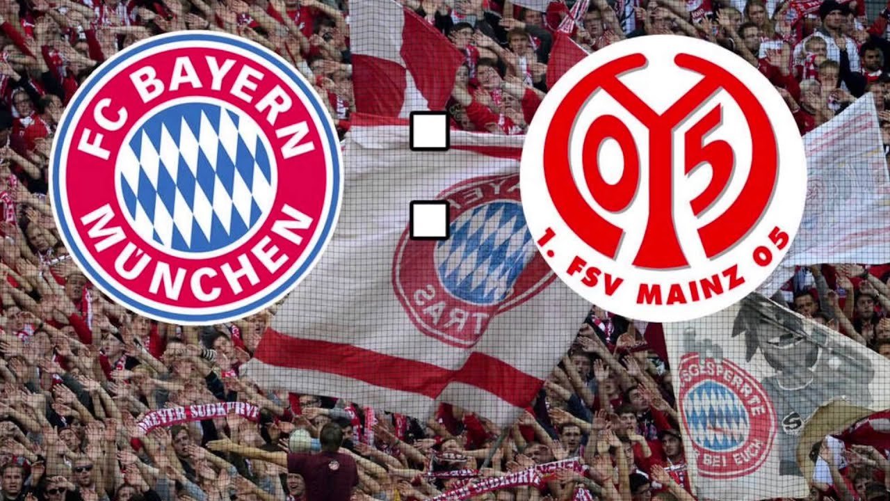 Graphic showing the contrast between Mainz 05 and Bayern Munich