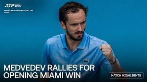 Daniil Medvedev in action during a professional match