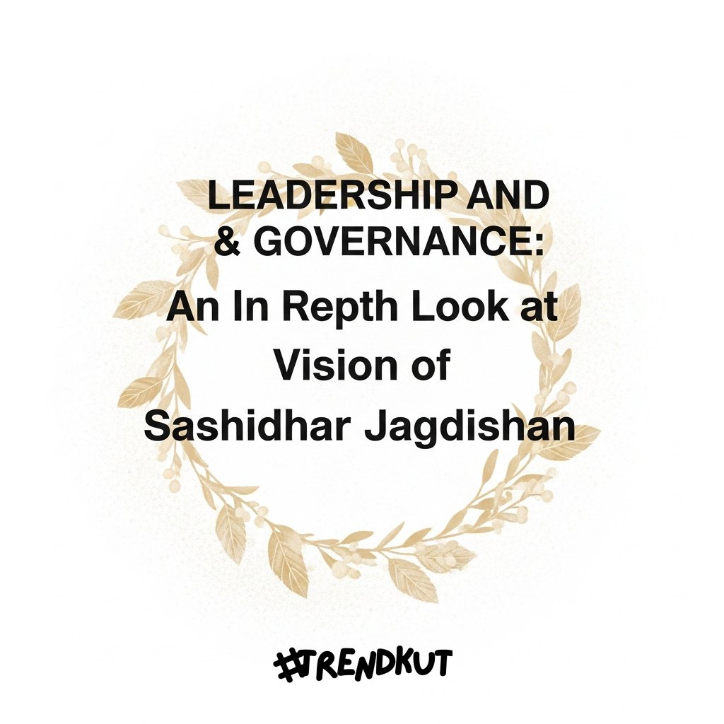 Leadership and Governance: An In-Depth Look at the Vision of Sashidhar Jagdishan