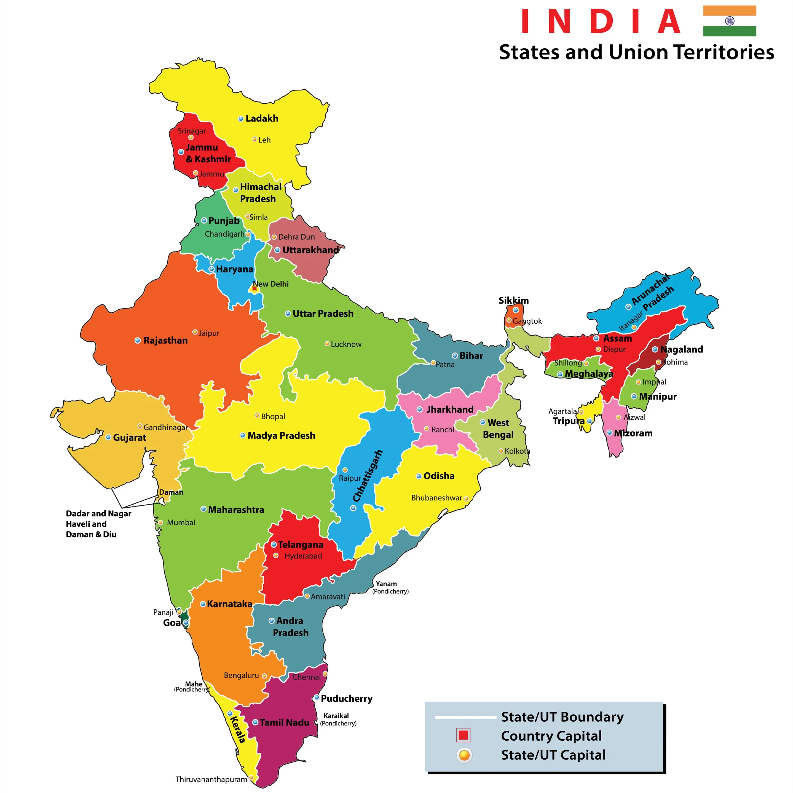 Map of IPL Franchise Locations in India