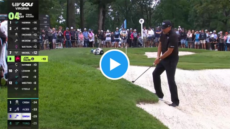 Phil Mickelson executing a high-arcing wedge shot
