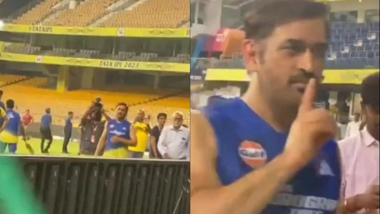 Action shot of a high-stakes moment between the two teams at Chepauk Stadium