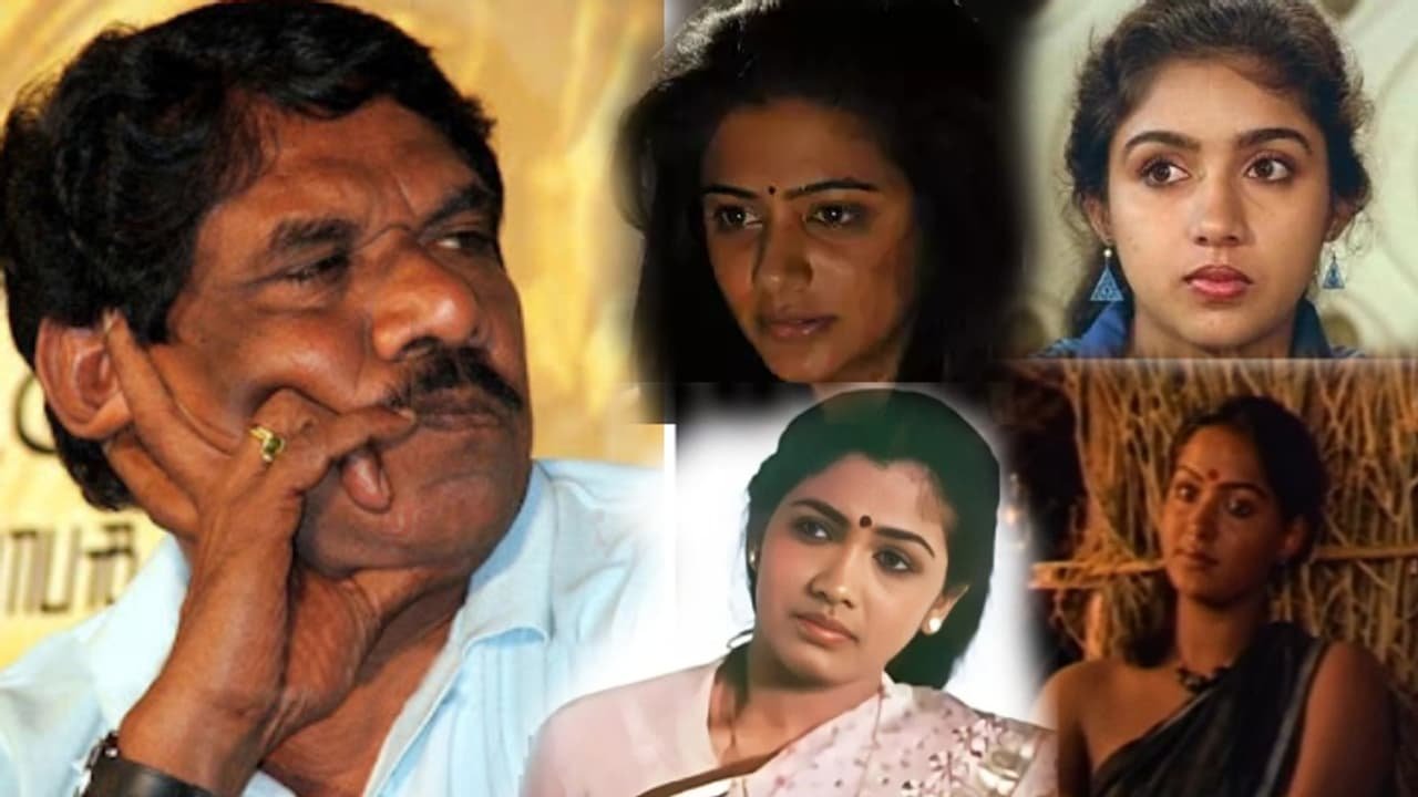 A collage of legendary actors introduced by Bharathiraja
