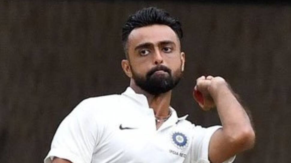 Jaydev Unadkat bowling for India in Test matches