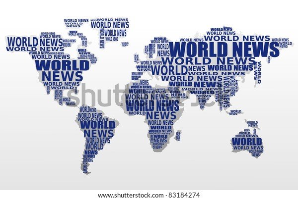 A global map illustrating the spread of educational news services