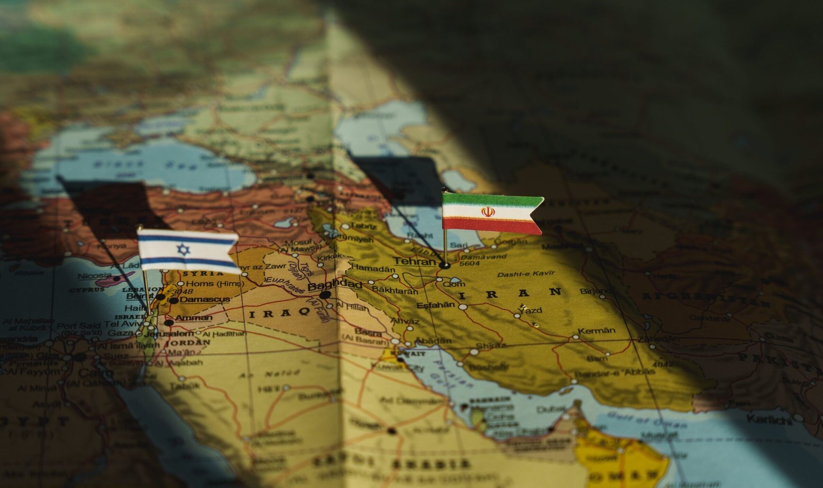 Geopolitical Map of Iran and Israel Influence