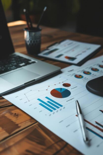 Investor analyzing market data and stock futures on a laptop